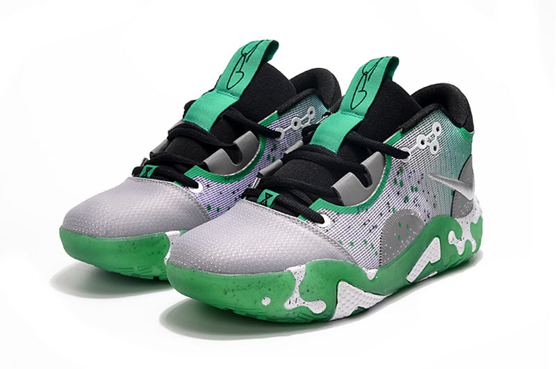 Low Top Sneakers, Gray Green Colorway, Lace Up Design, Casual Gift for Sneaker Fans