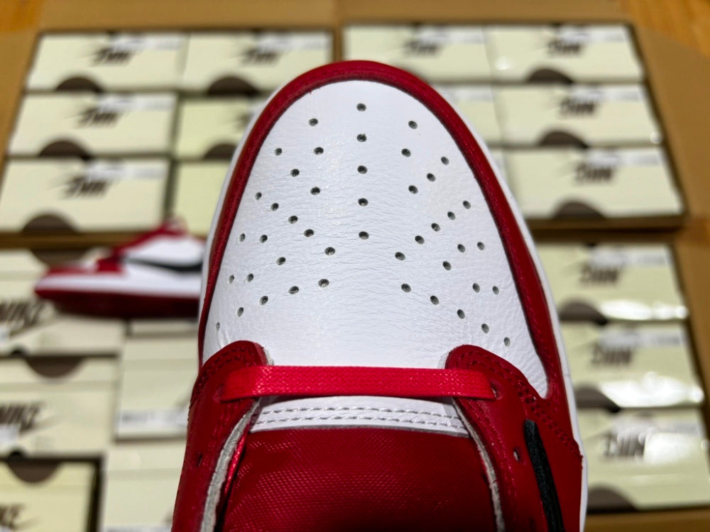 Low Top Sneakers, White Red Colorway, Reverse Hook Design, Lace Up Design, Casual Gift for Sneaker Fans