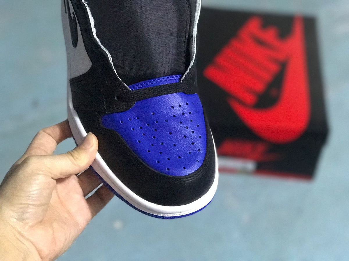 Sneakers, Black Blue White Colorway, Lace Up Design, Casual Gift for Sneaker Fans