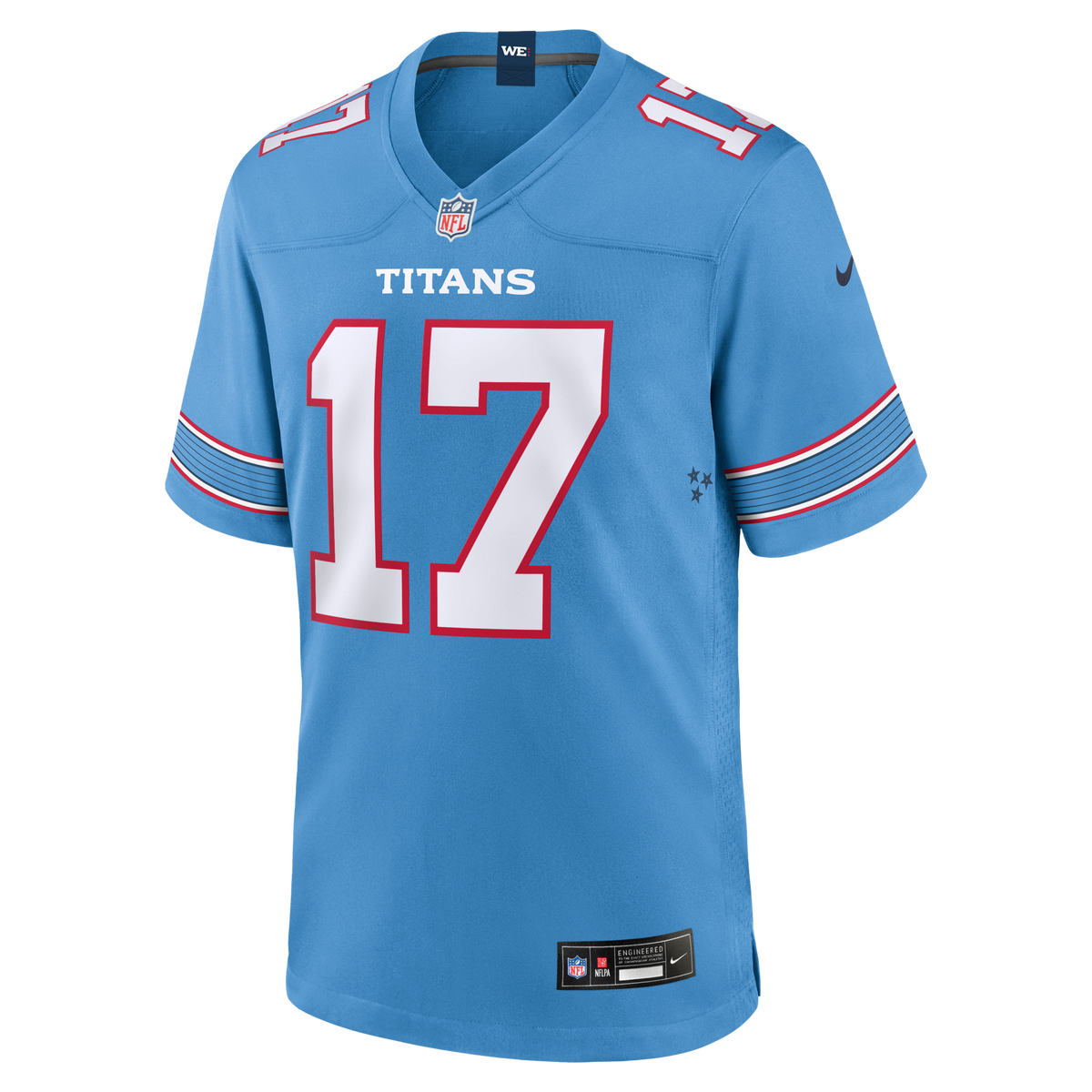 Tennessee Titans Chimere Dike Light Blue Team Game Jersey