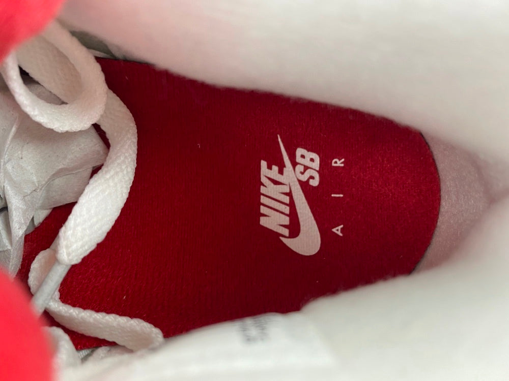 Low Top Sneakers, White Red Gray Colorway, Suede Footwear, Lace Up Design, Casual Gift for Sneaker Fans