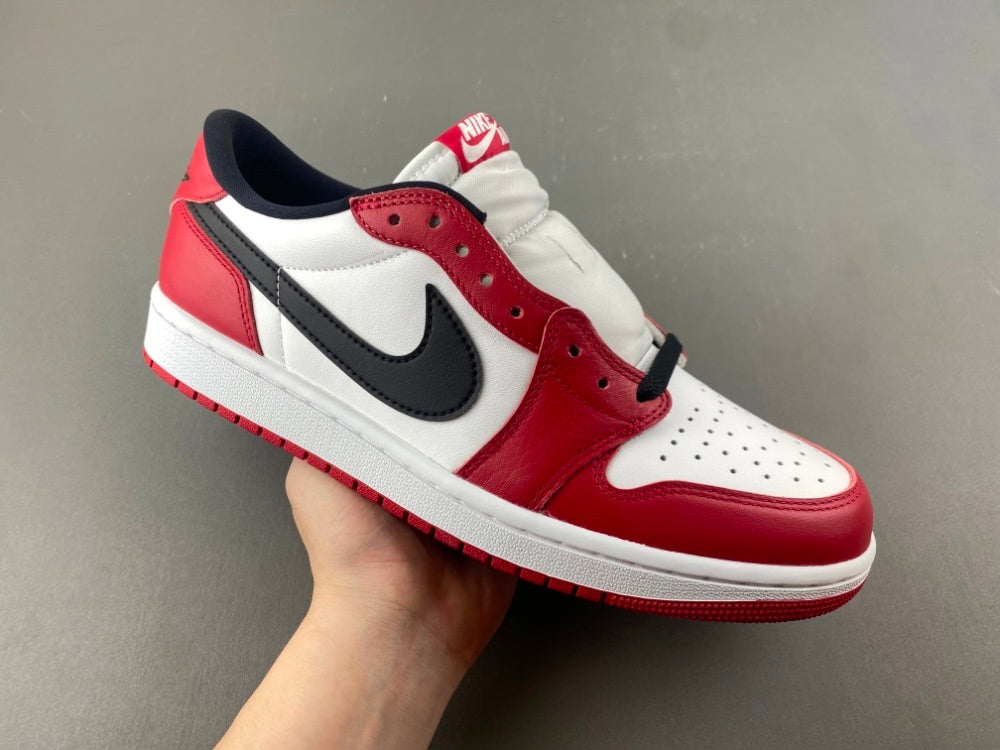 Low Top Sneakers, White Red Black Colorway, Lace Up Design, Casual Gift for Sneaker Fans