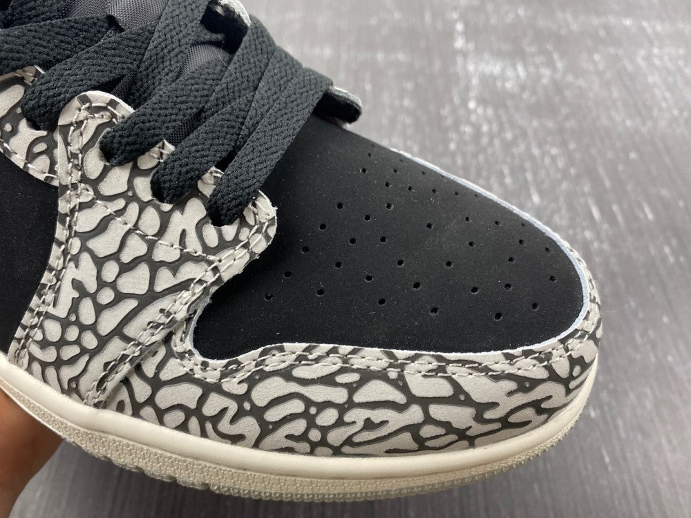 Low Top Sneakers, Black White Colorway, Cracked Pattern, Lace Up Design, Casual Gift for Sneaker Fans
