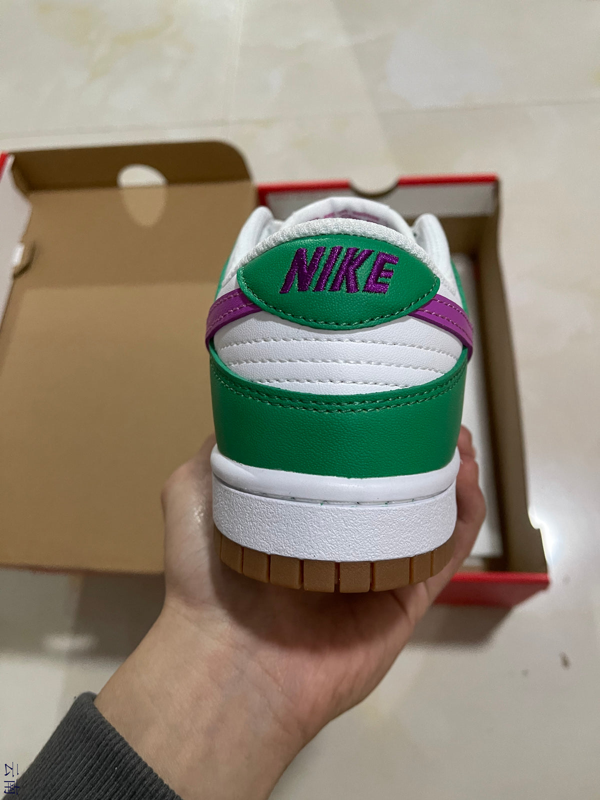 Low Top Sneakers, White Green Colorway, Lace Up Design, Casual Gift for Sneaker Fans