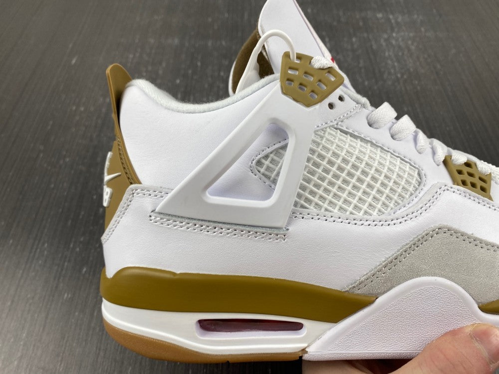 Sneakers, White Yellow Colorway, Leather Footwear, Lace Up Design, Casual Gift for Sneaker Fans