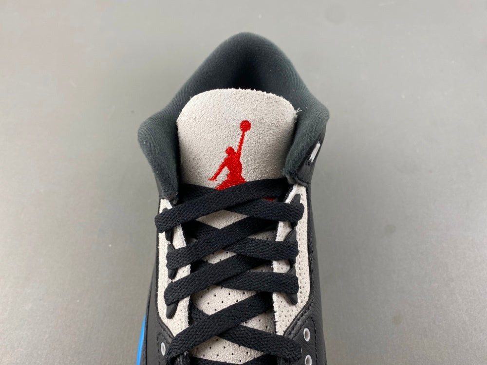 Low Top Sneakers, Blue Black Red Gray Colorway, Lace Up Design, Casual Gift for Sneaker Fans