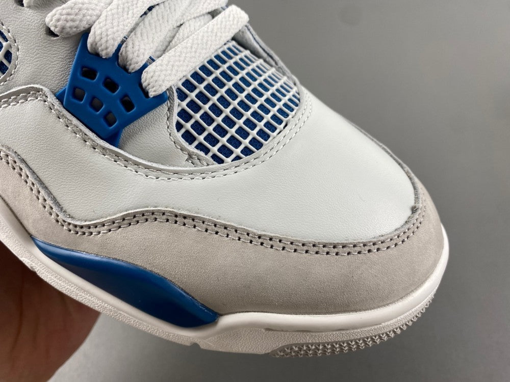 Low Top Sneakers, Blue White Gray Colorway, Lace Up Design, Casual Gift for Sneaker Fans