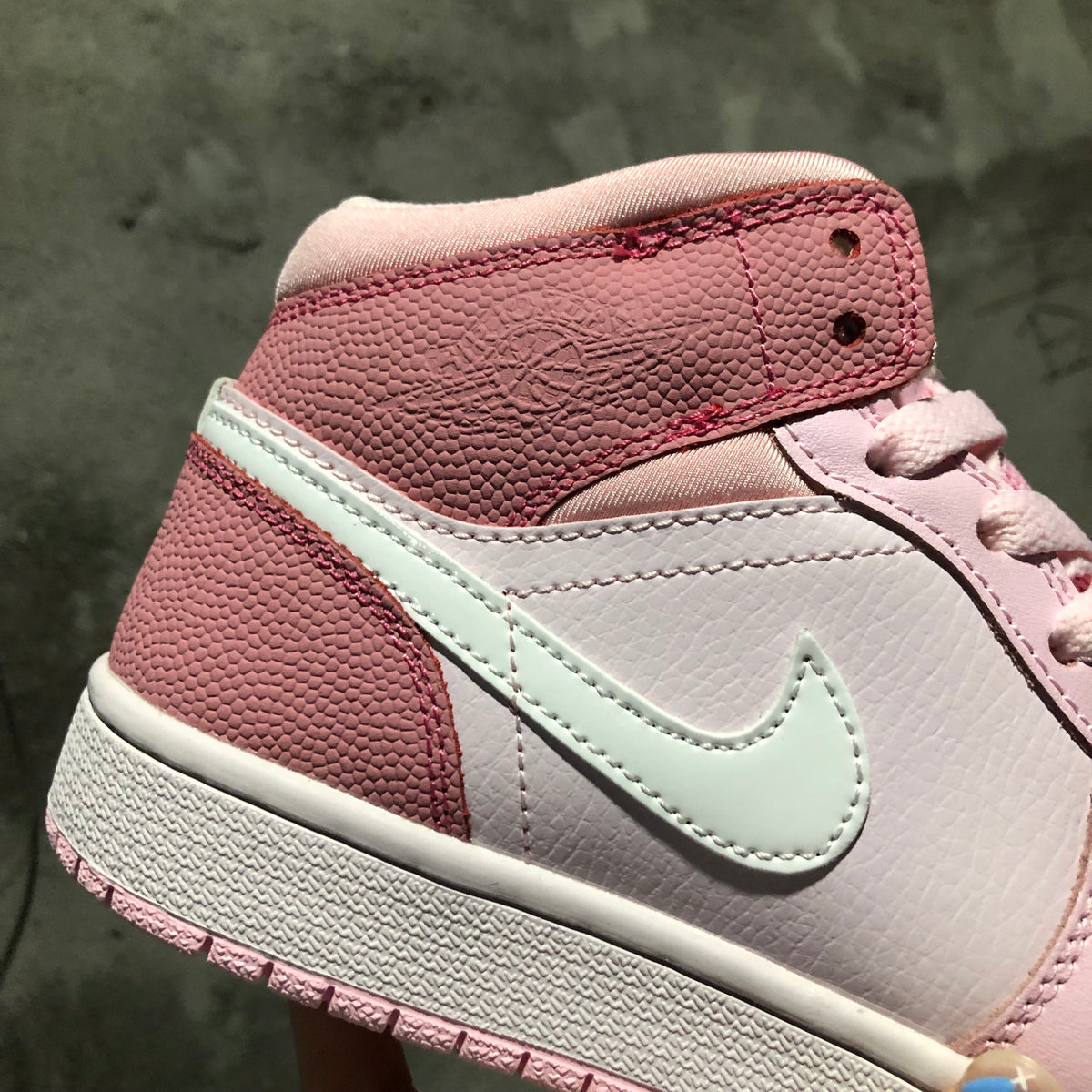 Sneakers, Red Pink Colorway, Lace Up Design, Casual Gift for Sneaker Fans