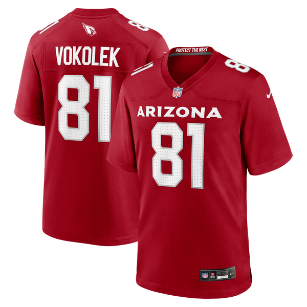 Arizona Cardinals Travis Vokolek Cardinal Team Game Jersey