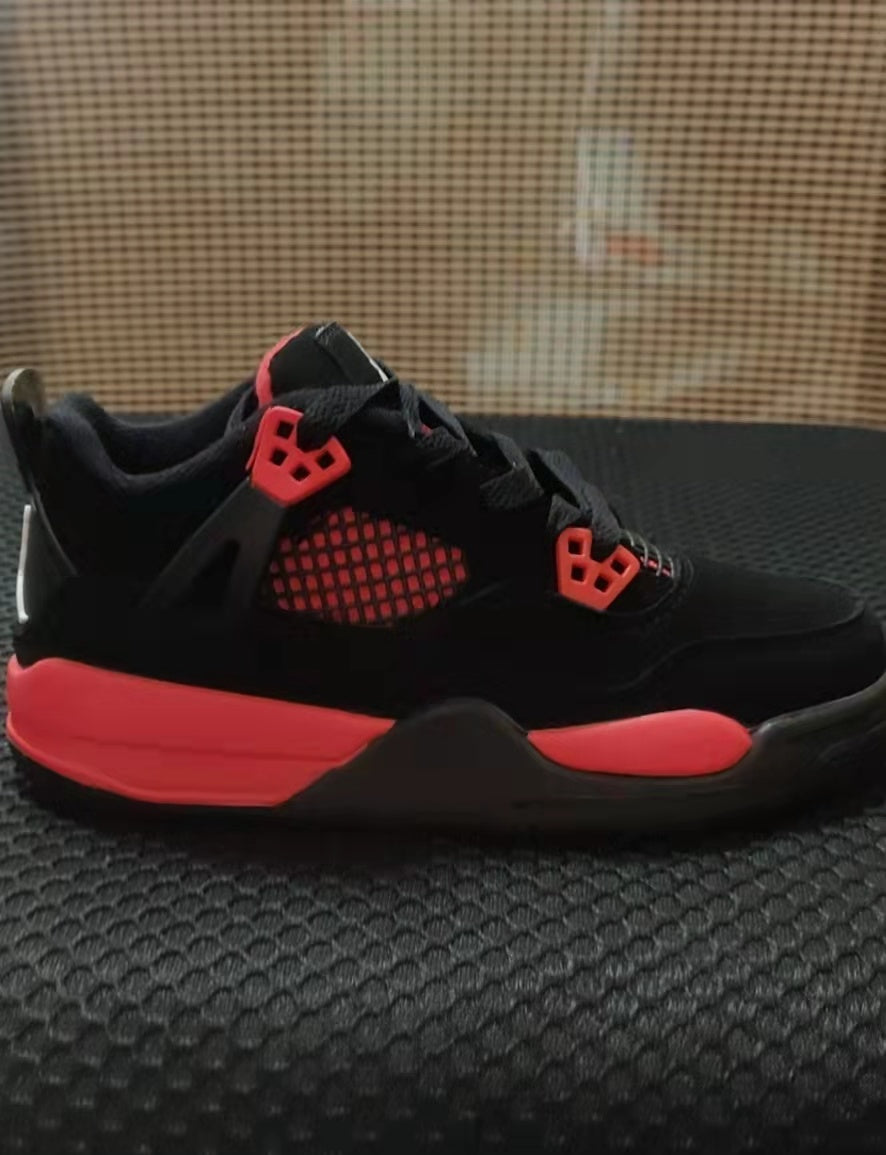 Low Top Sneakers, Red Colorway, Lace Up Design, Casual Gift for Sneaker Fans
