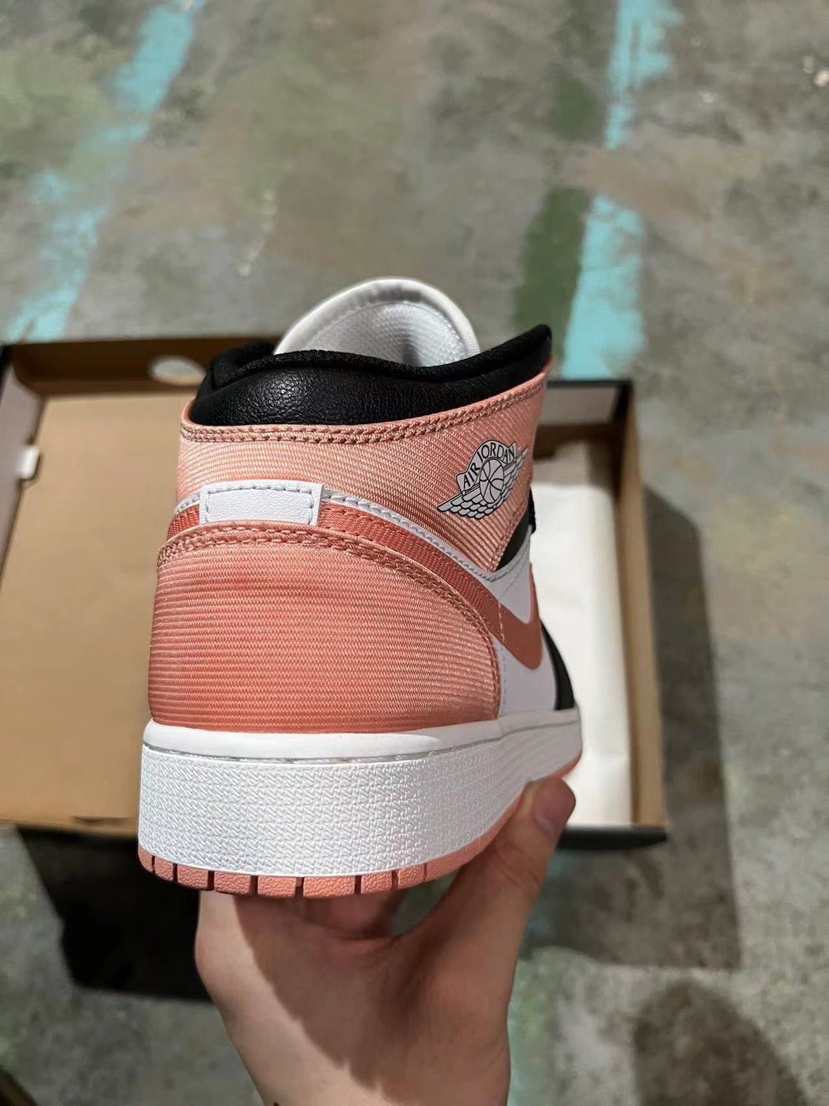 Mid Top Sneakers, White Black Pink Colorway, Lace Up Design, Casual Gift for Sneaker Fans