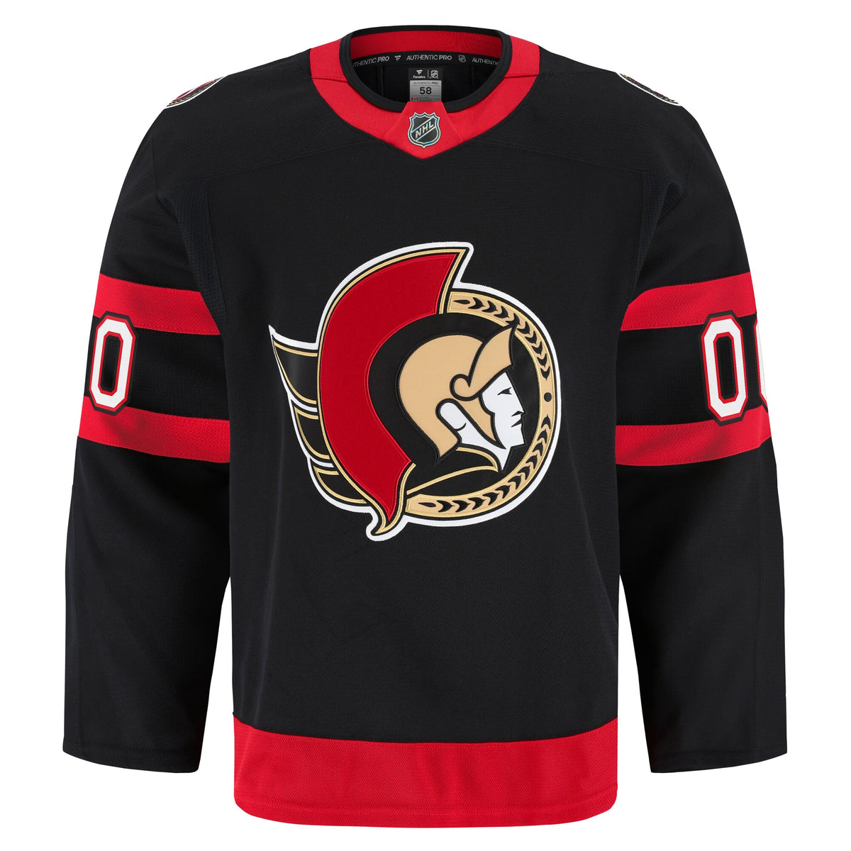 Ottawa Senators Fanatics Black Home Authentic Pro Custom Jersey