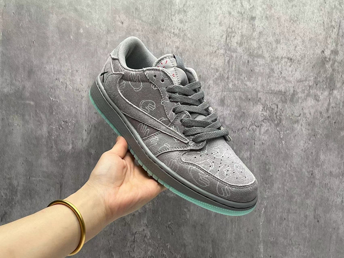 Low Top Sneakers, Gray Colorway, Reverse Hook Design, Lace Up Design, Casual Gift for Sneaker Fans