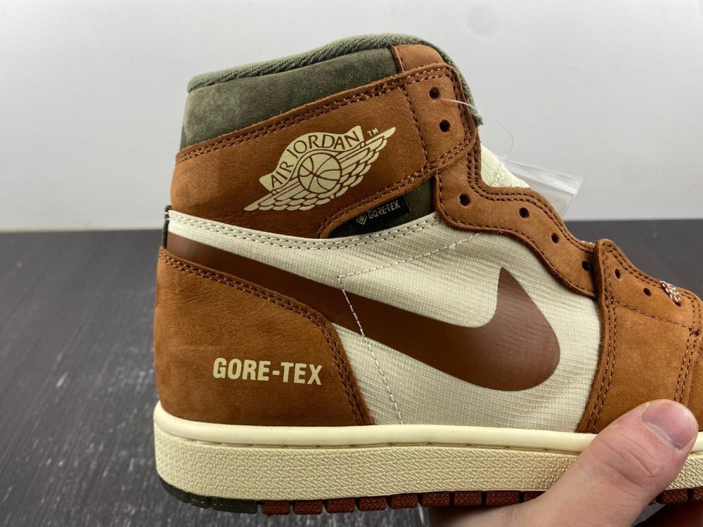 High Top Sneakers, Off White Green Brown Colorway, Lace Up Design, Casual Gift for Sneaker Fans