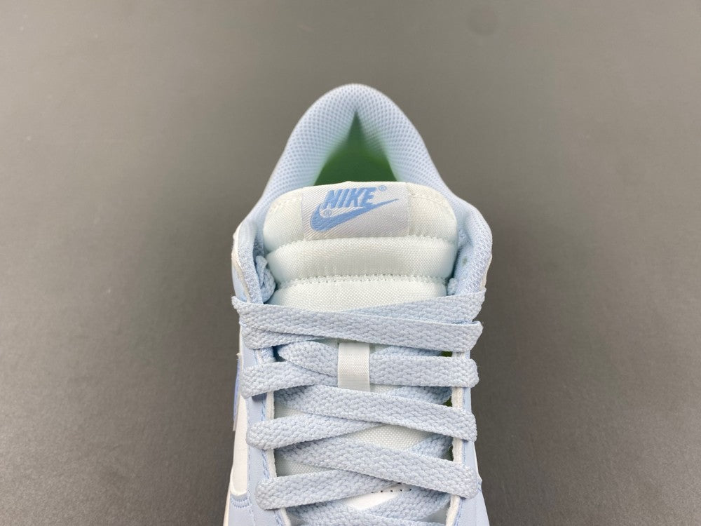 Low Top Sneakers, White Blue Colorway, Lace Up Design, Casual Gift for Sneaker Fans