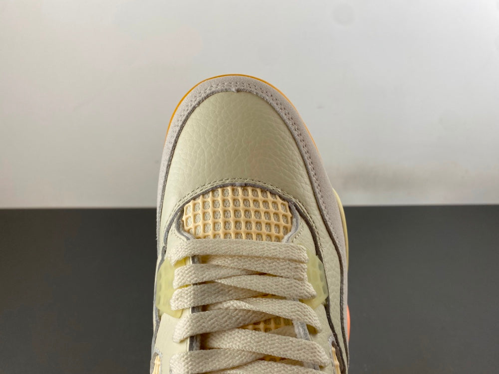 Low Top Sneakers, Yellow Gray Orange Colorway, Lace Up Design, Casual Gift for Sneaker Fans