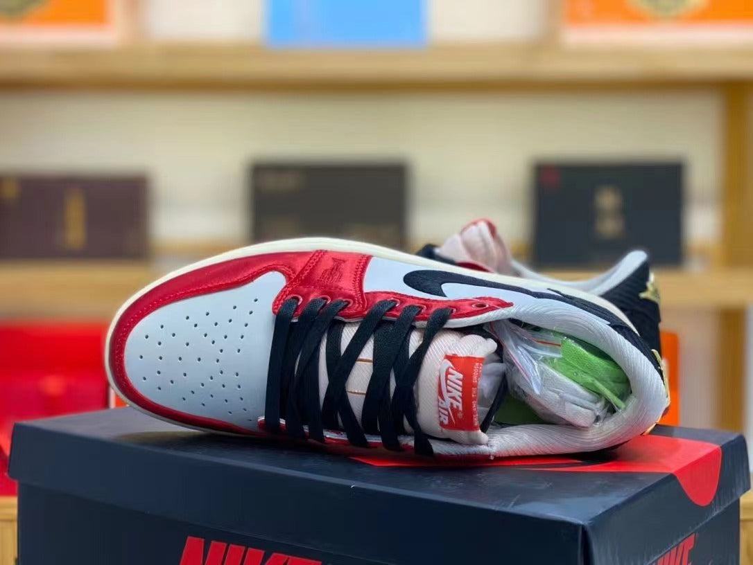 Low Top Sneakers, Red Navy White Colorway, Lace Up Design, Casual Gift for Sneaker Fans