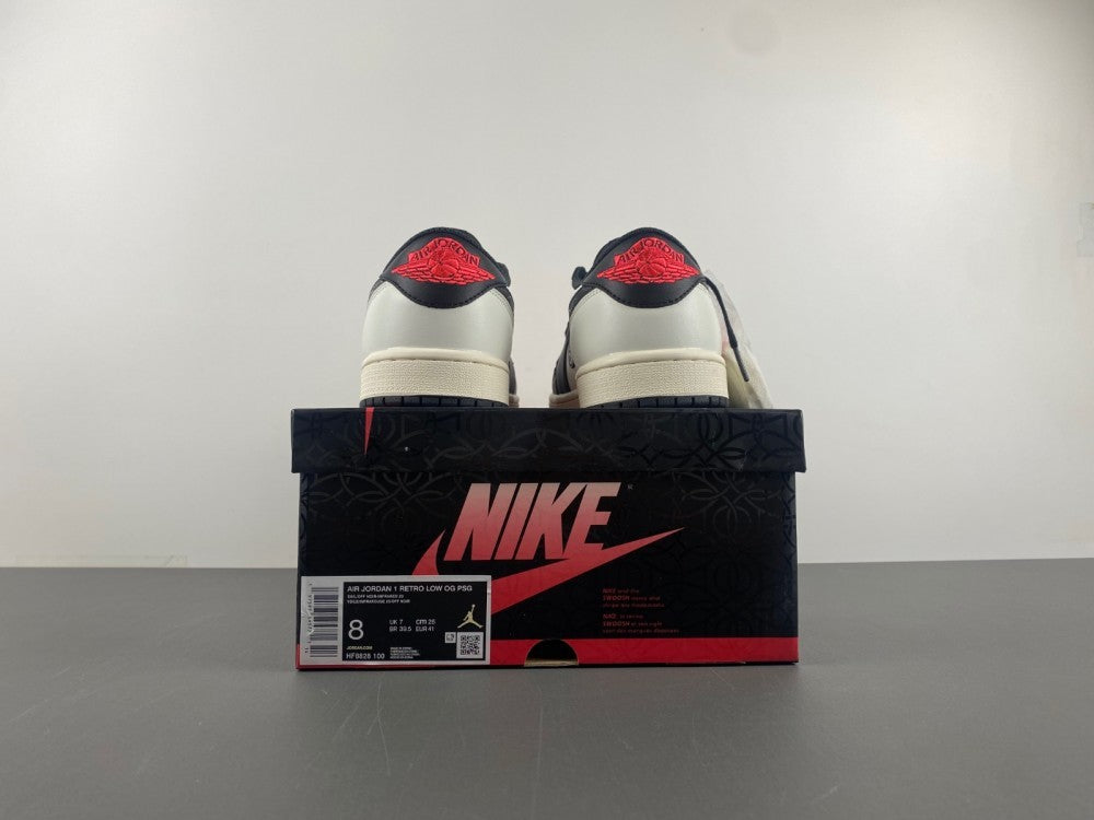 Low Top Sneakers, White Black Red Colorway, Lace Up Design, Casual Gift for Sneaker Fans