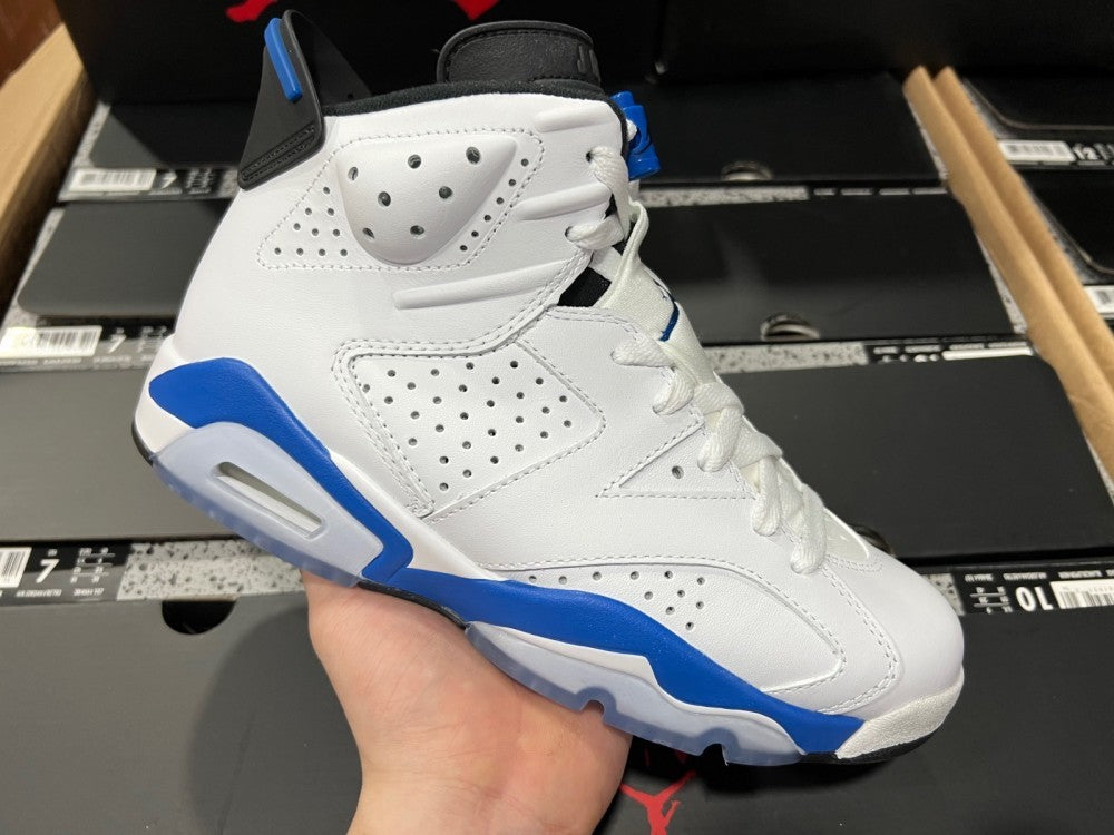 Retro Sneakers, Blue White Colorway, Lace Up Design, Casual Gift for Sneaker Fans