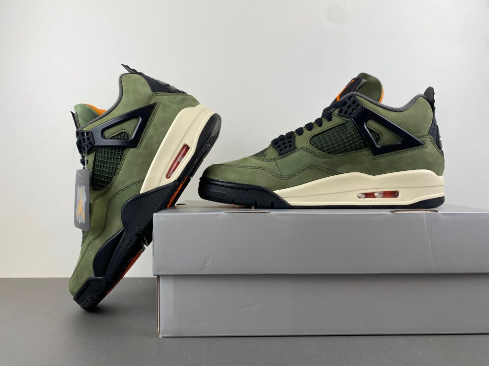 Low Top Sneakers, Army Green Black Colorway, Lace Up Design, Casual Gift for Sneaker Fans