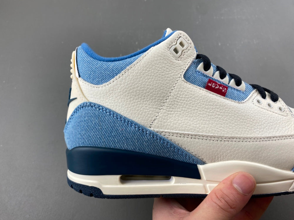 Retro Low Top Sneakers, Blue White Colorway, Leather Footwear, Lace Up Design, Casual Gift for Sneaker Fans