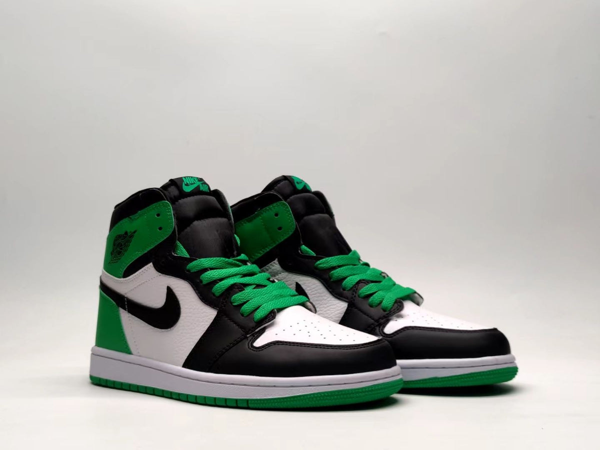 Sneakers, Black Green Colorway, Lace Up Design, Casual Gift for Sneaker Fans