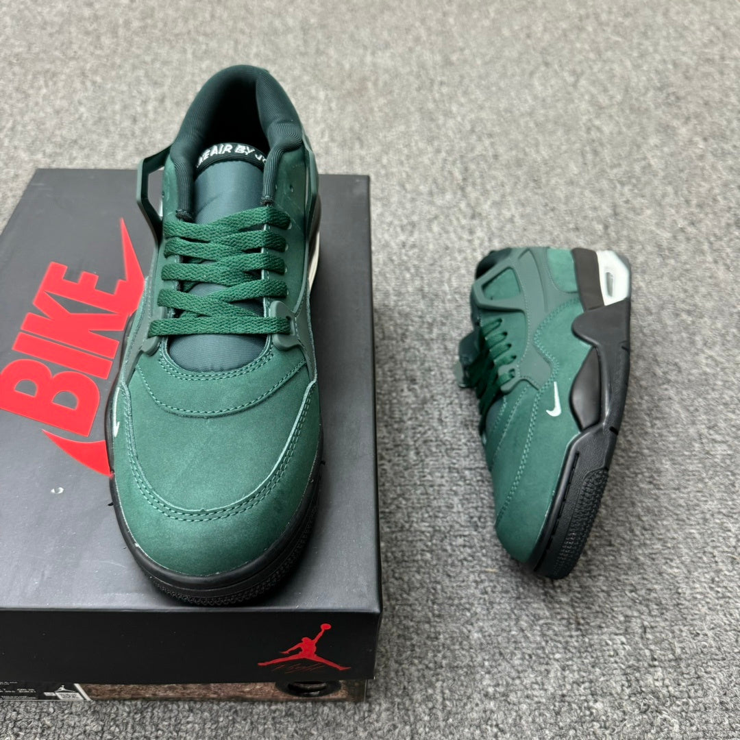 Low Top Basketball Shoes, Army Green Colorway, Lace Up Design, Casual Gift for Shoe Lovers
