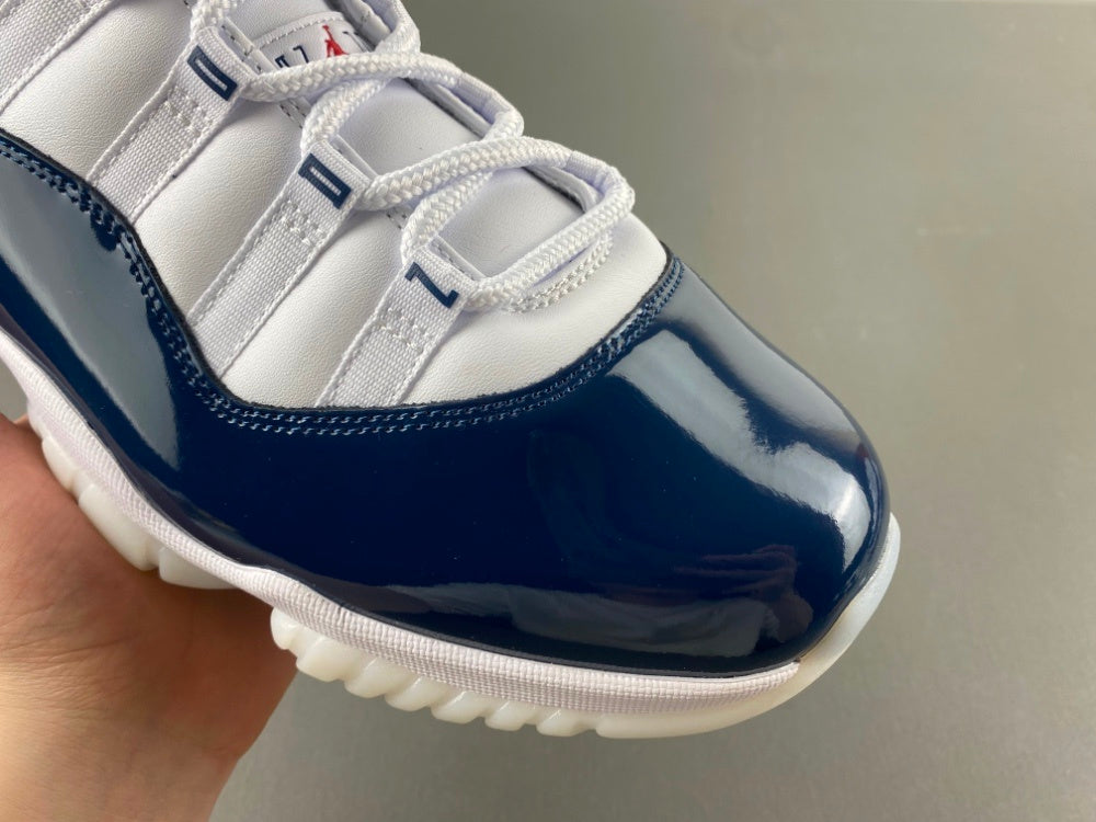 Low Top Sneakers, Blue White Red Colorway, Lace Up Design, Casual Gift for Sneaker Fans