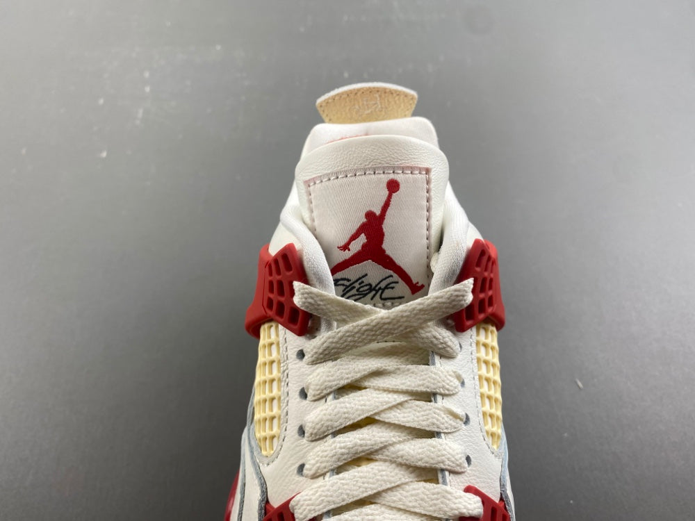 Low Top Sneakers, White Black Red Colorway, Lace Up Design, Casual Gift for Sneaker Fans