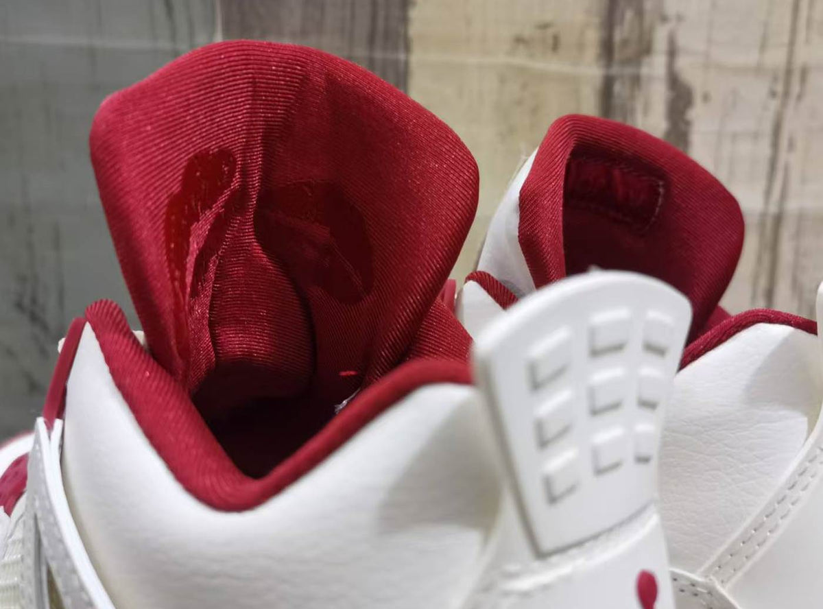Mid Top Sneakers, Red Colorway, Lace Up Design, Casual Gift for Sneaker Fans