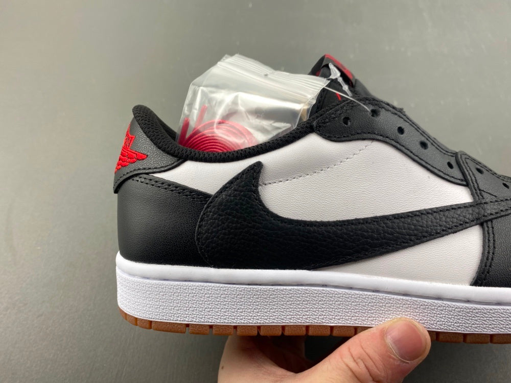 Low Top Sneakers, White Black Red Brown Colorway, Leather Footwear, Reverse Hook Design, Lace Up Design, Casual Gift for Sneaker Fans