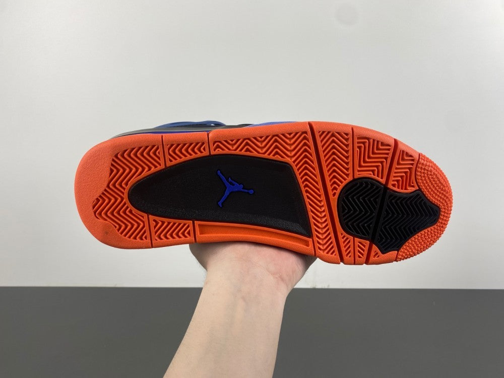 Retro Low Top Sneakers, Blue Black Orange Colorway, Lace Up Design, Casual Gift for Sneaker Fans