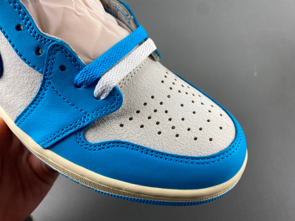 High Top Sneakers, Blue White Colorway, Lace Up Design, Casual Gift for Sneaker Fans