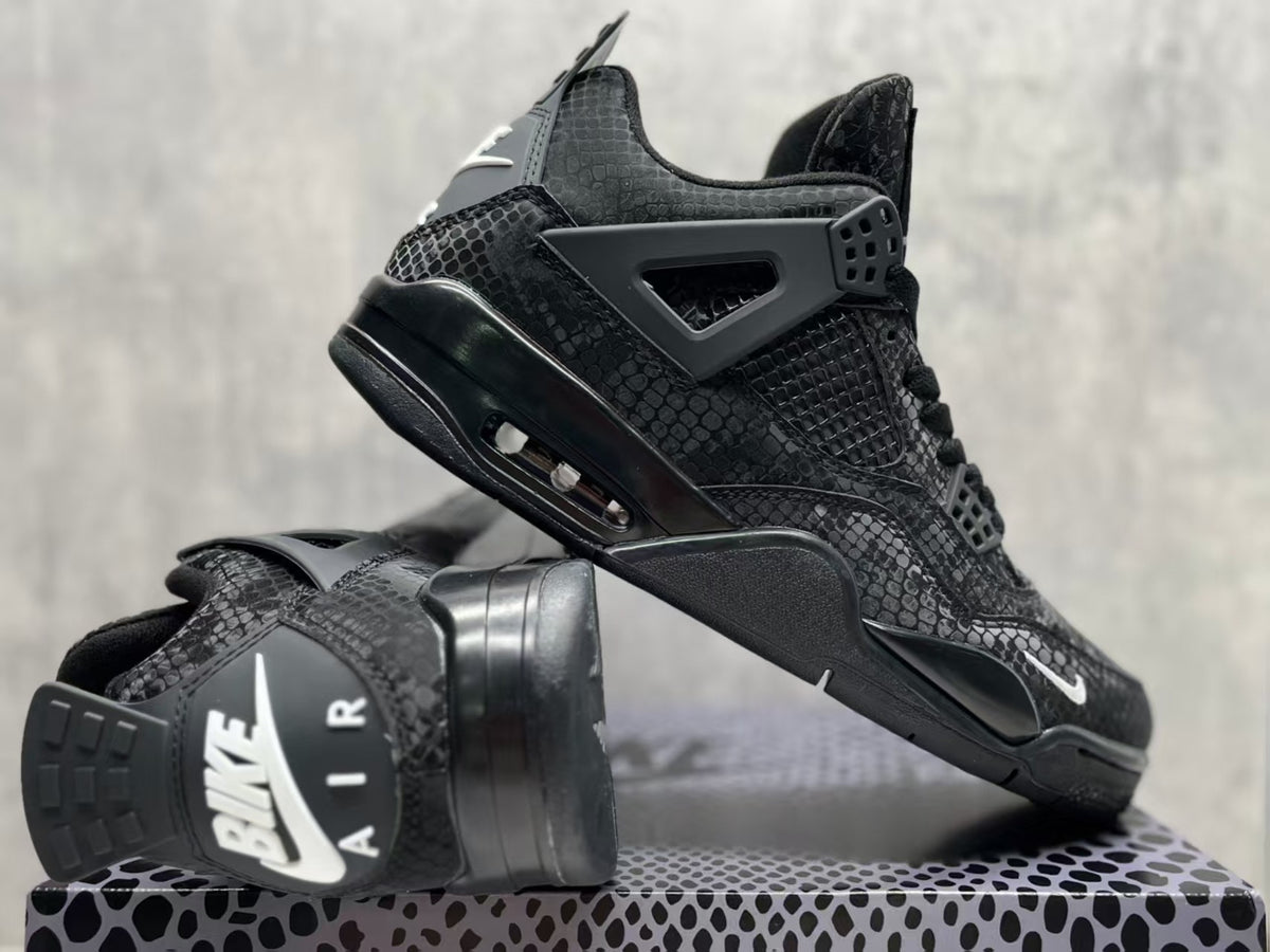 Mid Top Sneakers, Black Colorway, Lace Up Design, Casual Gift for Sneaker Fans