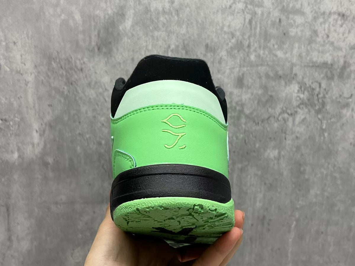 Mid Top Sneakers, Green Colorway, Lace Up Design, Casual Gift for Sneaker Fans