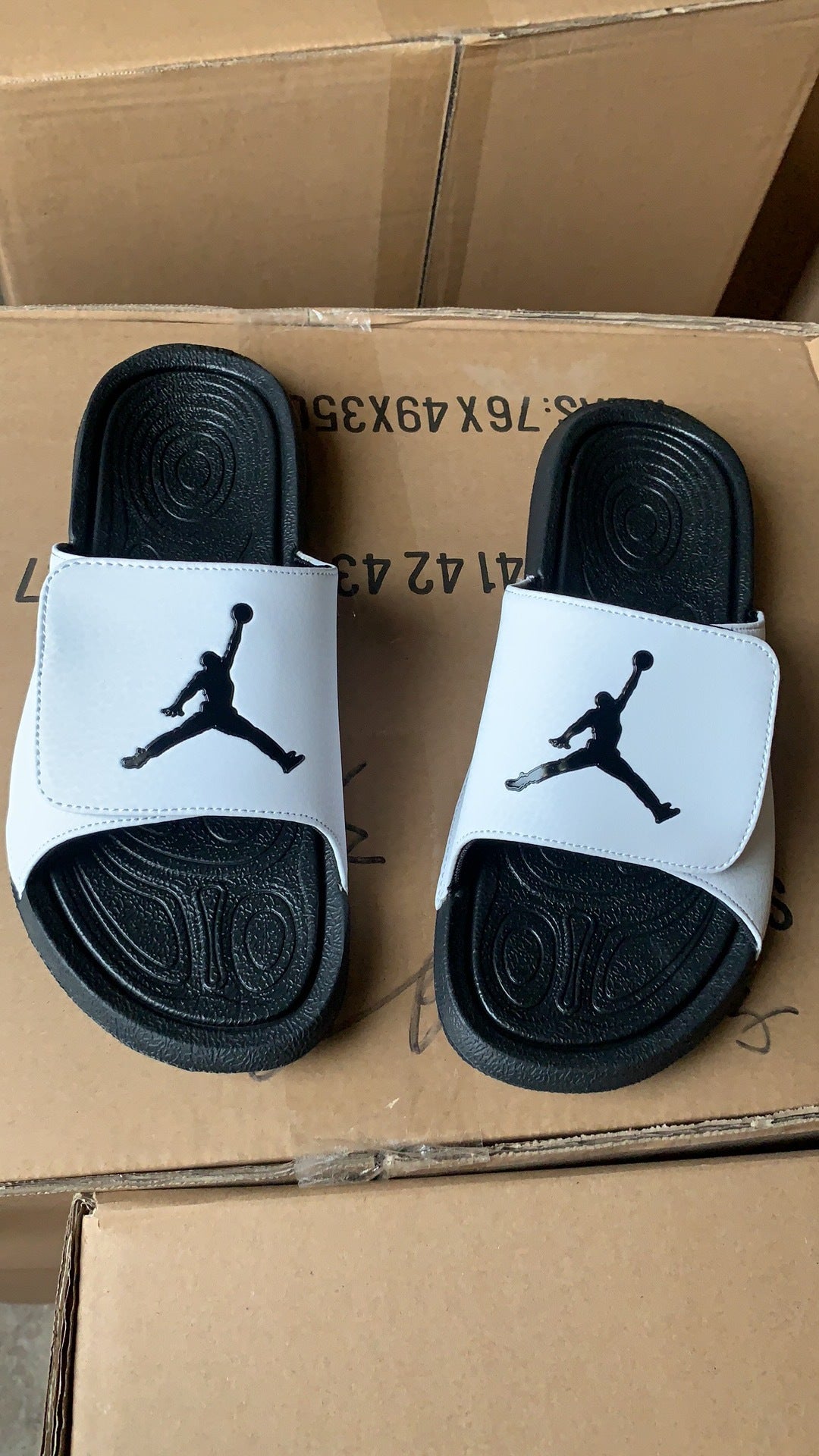 Slides, White Black Colorway, Slip On Design, Casual Gift for Shoe Lovers