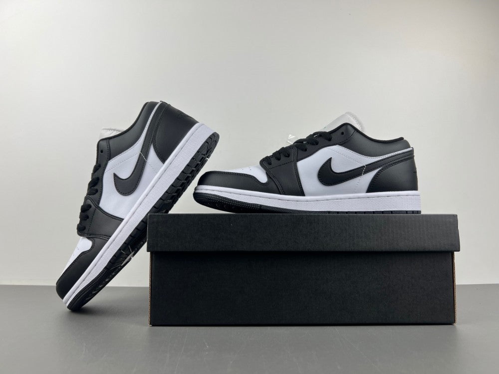 Low Top Sneakers, White Black Colorway, Lace Up Design, Casual Gift for Sneaker Fans