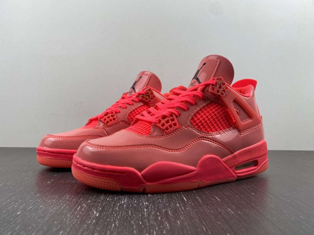 Sneakers, Pink Colorway, Patent Leather Footwear, Lace Up Design, Casual Gift for Sneaker Fans