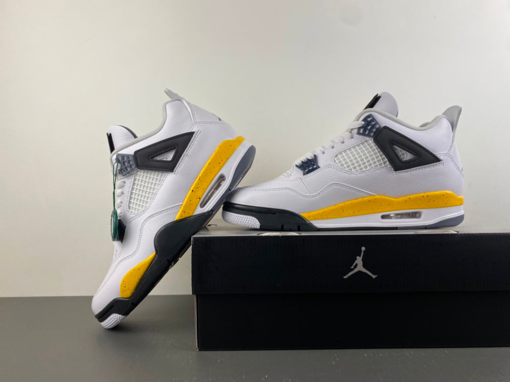 Low Top Sneakers, White Black Yellow Colorway, Lace Up Design, Casual Gift for Sneaker Fans