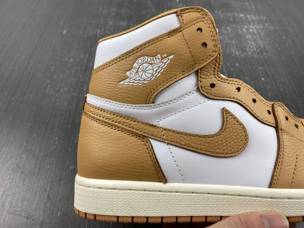 High Top Sneakers, Brown White Colorway, Lace Up Design, Casual Gift for Sneaker Fans