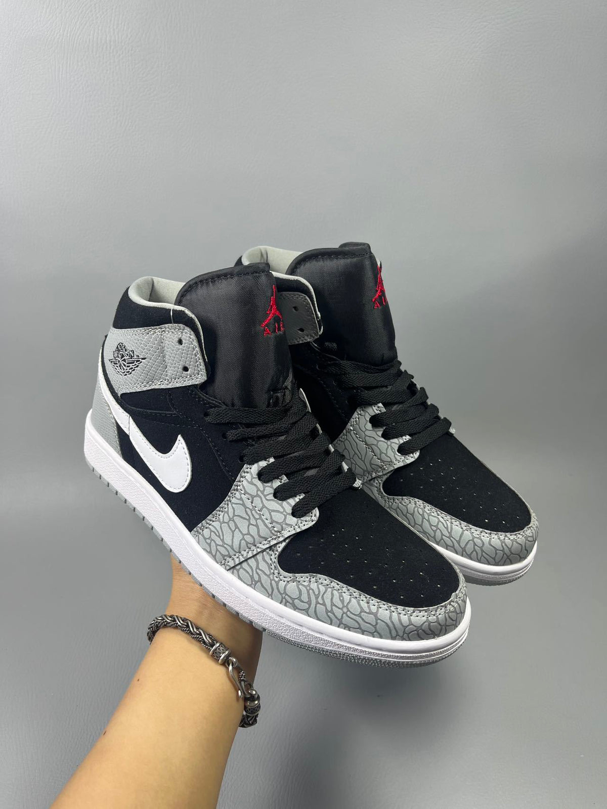 Sneakers, Black White Colorway, Lace Up Design, Casual Gift for Sneaker Fans