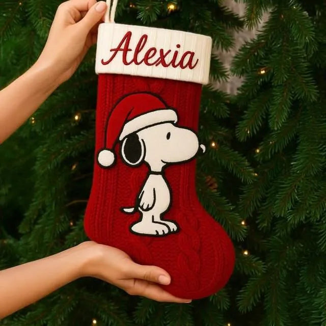 Velboa Holiday Stocking, Christmas Stocking, Comfy Fireplace Hanging Stocking, Festive Xmas Home Decor, Family Holiday Stocki