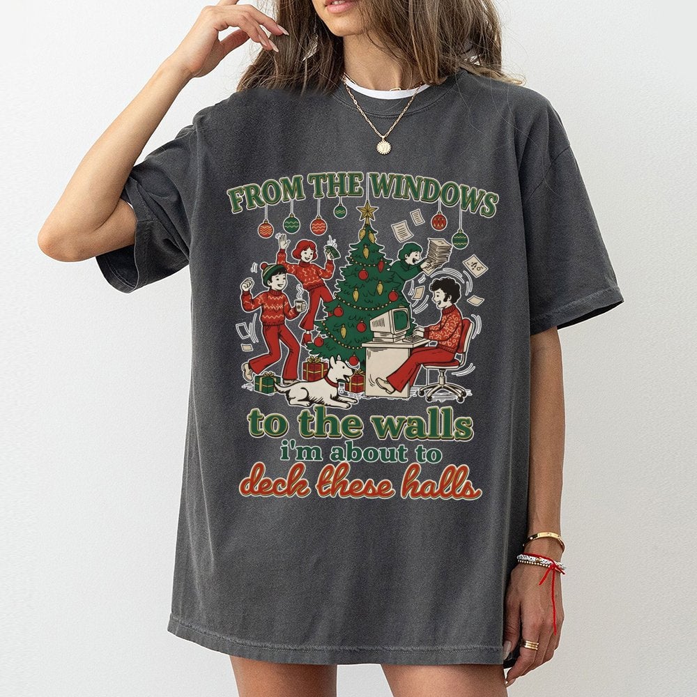 Humorous Holiday Lyric Graphic Tee, Retro Hip Hop Christmas T-Shirt, 90s Rap Xmas Party Shirt, Vintage Holiday Festive Graphi