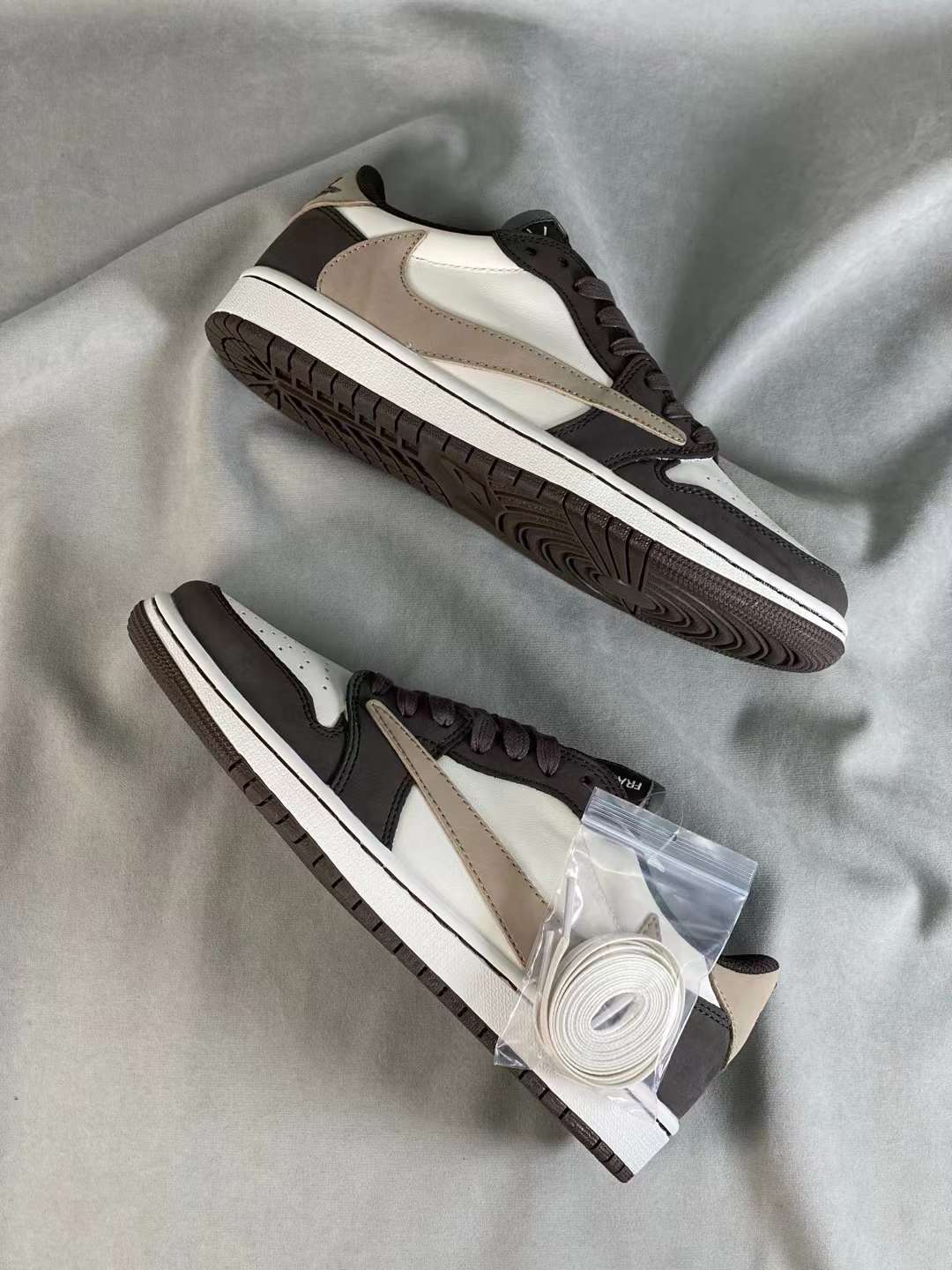 Basketball Shoes, Brown White Colorway, Reverse Hook Design, Lace Up Design, Casual Gift for Shoe Lovers