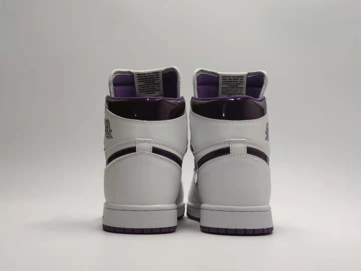 Sneakers, White Purple Colorway, Lace Up Design, Casual Gift for Sneaker Fans