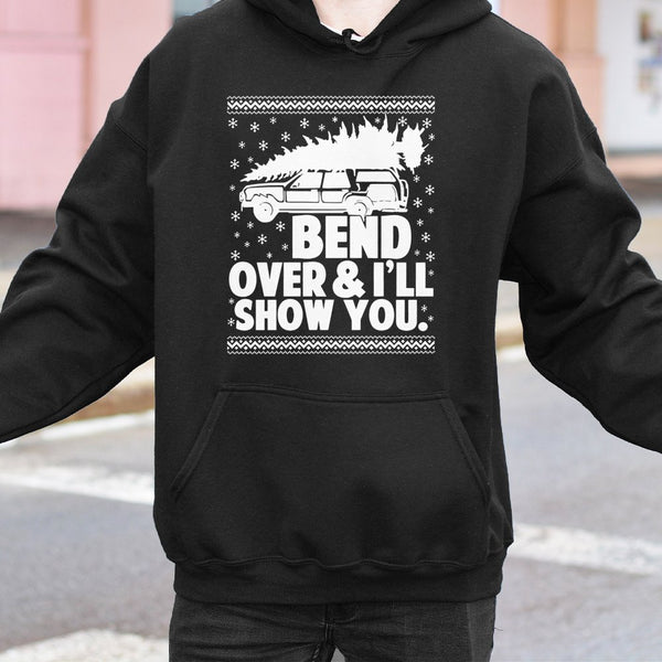 SUV Christmas Tree Sweatshirt, Humorous Christmas Hoodie, Humorous Winter Holiday Hoodie, Retro Xmas Graphic Pullover, Presen