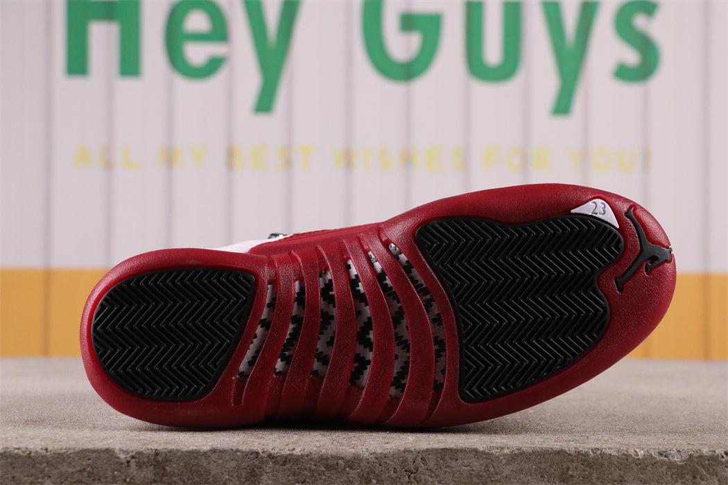 High Top Sneakers, White Red Colorway, Lace Up Design, Casual Gift for Sneaker Fans
