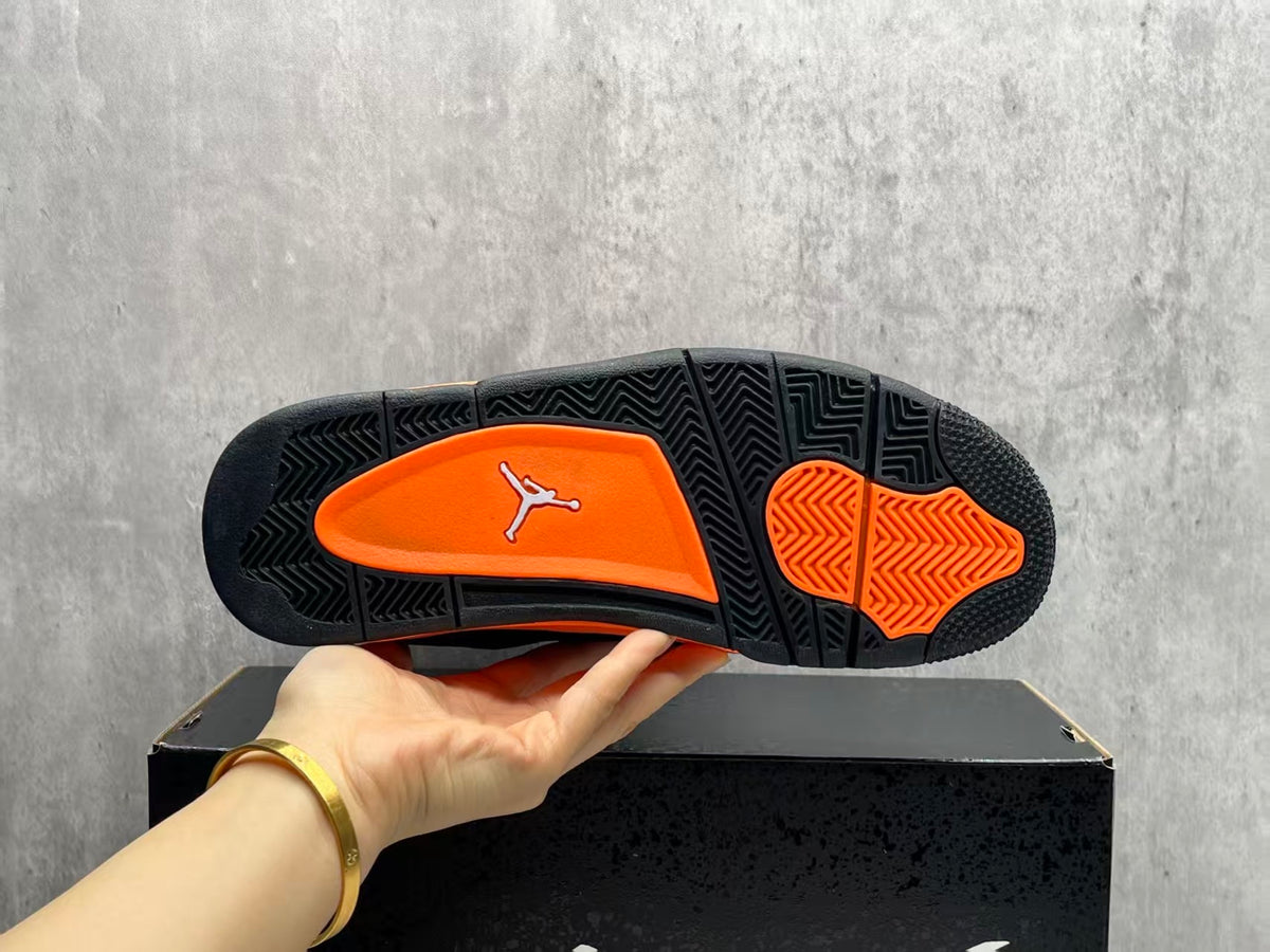 Mid Top Sneakers, Orange Colorway, Lace Up Design, Casual Gift for Sneaker Fans