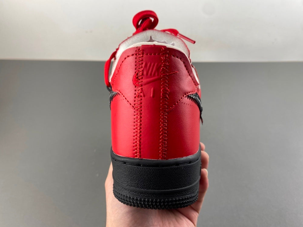 Low Top Sneakers, Black Red White Colorway, Lace Up Design, Casual Gift for Sneaker Fans