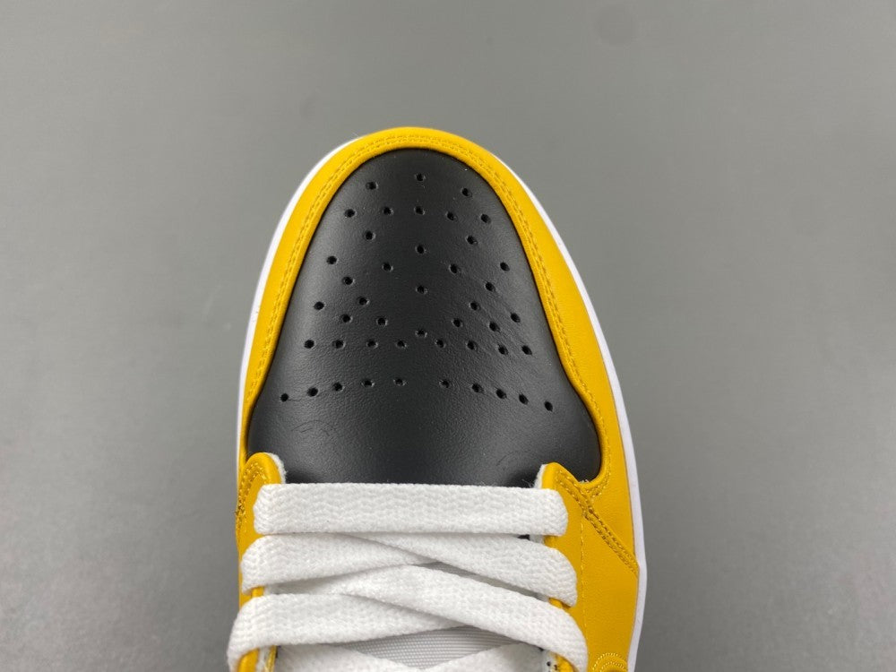 Mid Top Sneakers, White Black Yellow Colorway, Lace Up Design, Casual Gift for Sneaker Fans